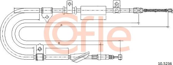 Cofle 10.5236 - Trose, Stāvbremžu sistēma autodraugiem.lv