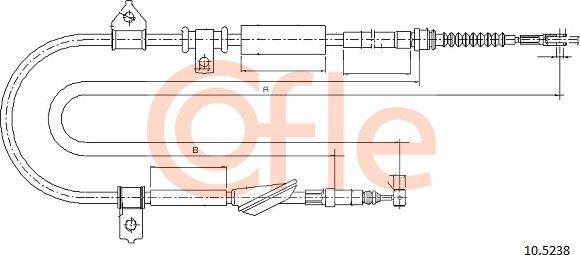 Cofle 10.5238 - Trose, Stāvbremžu sistēma autodraugiem.lv