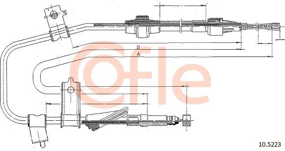 Cofle 92105223 - Trose, Stāvbremžu sistēma autodraugiem.lv