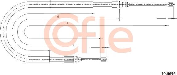 Cofle 10.6696 - Trose, Stāvbremžu sistēma autodraugiem.lv