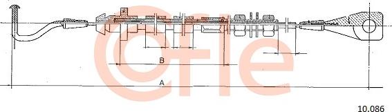 Cofle 92.10.086 - Akseleratora trose autodraugiem.lv