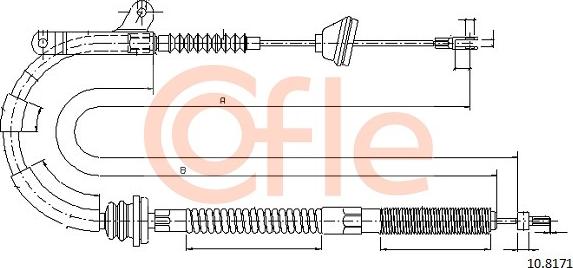 Cofle 10.8171 - Trose, Stāvbremžu sistēma autodraugiem.lv