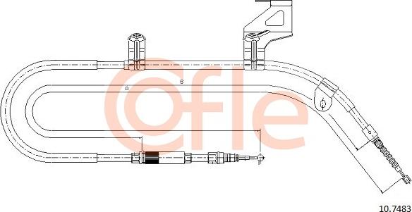 Cofle 92.10.7483 - Trose, Stāvbremžu sistēma autodraugiem.lv