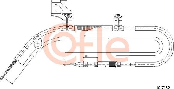 Cofle 10.7482 - Trose, Stāvbremžu sistēma autodraugiem.lv