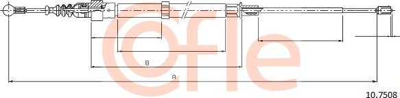 Cofle 10.7508 - Trose, Stāvbremžu sistēma autodraugiem.lv