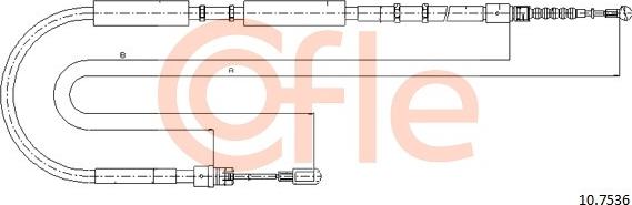 Cofle 92.10.7536 - Trose, Stāvbremžu sistēma autodraugiem.lv
