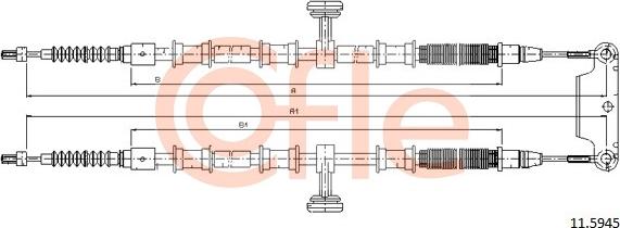 Cofle 11.5945 - Trose, Stāvbremžu sistēma autodraugiem.lv