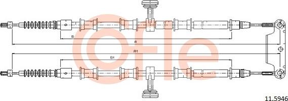 Cofle 11.5946 - Trose, Stāvbremžu sistēma autodraugiem.lv