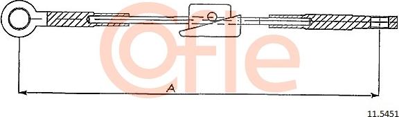 Cofle 92.11.5451 - Trose, Stāvbremžu sistēma autodraugiem.lv
