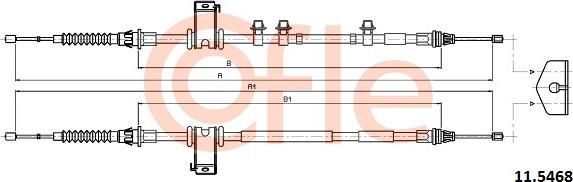 Cofle 11.5468 - Trose, Stāvbremžu sistēma autodraugiem.lv