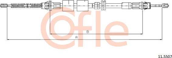 Cofle 11.5507 - Trose, Stāvbremžu sistēma autodraugiem.lv
