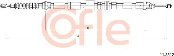 Cofle 11.5512 - Trose, Stāvbremžu sistēma autodraugiem.lv