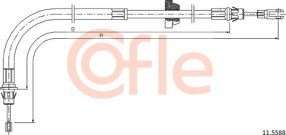 Cofle 92.11.5588 - Trose, Stāvbremžu sistēma autodraugiem.lv