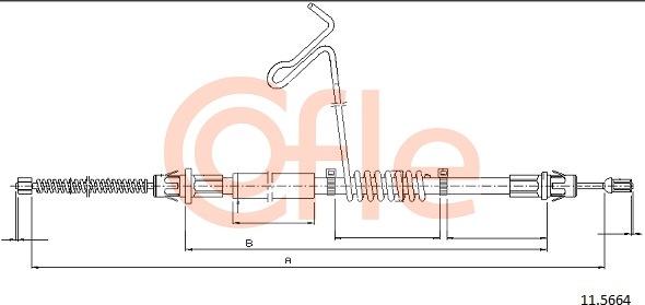 Cofle 11.5664 - Trose, Stāvbremžu sistēma autodraugiem.lv
