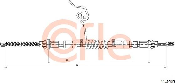 Cofle 11.5665 - Trose, Stāvbremžu sistēma autodraugiem.lv