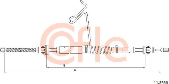 Cofle 11.5666 - Trose, Stāvbremžu sistēma autodraugiem.lv