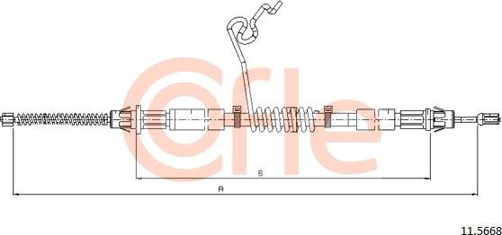 Cofle 11.5668 - Trose, Stāvbremžu sistēma autodraugiem.lv