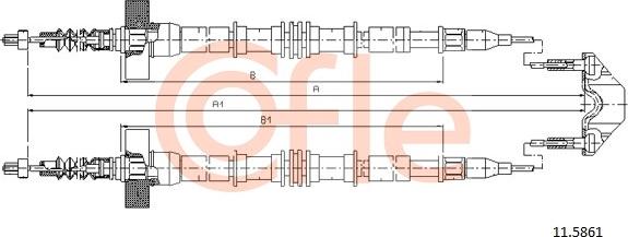 Cofle 11.5861 - Trose, Stāvbremžu sistēma autodraugiem.lv