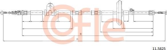 Cofle 11.5825 - Trose, Stāvbremžu sistēma autodraugiem.lv