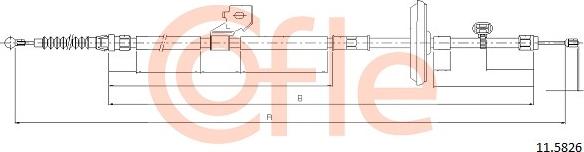 Cofle 11.5826 - Trose, Stāvbremžu sistēma autodraugiem.lv
