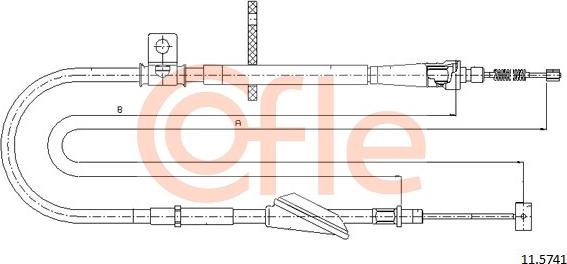 Cofle 11.5741 - Trose, Stāvbremžu sistēma autodraugiem.lv