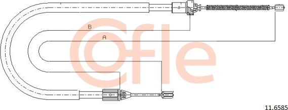 Cofle 11.6585 - Trose, Stāvbremžu sistēma autodraugiem.lv