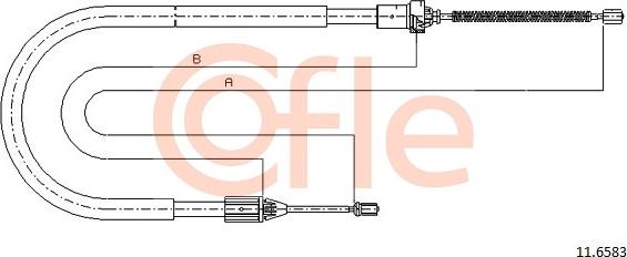 Cofle 11.6583 - Trose, Stāvbremžu sistēma autodraugiem.lv