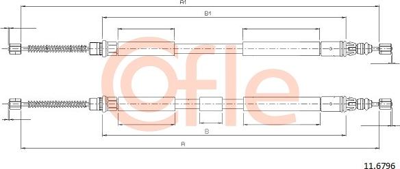 Cofle 11.6796 - Trose, Stāvbremžu sistēma autodraugiem.lv