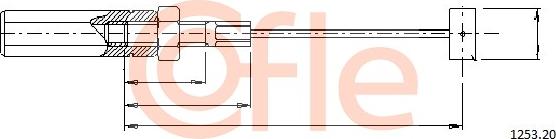 Cofle 1253.20 - Akseleratora trose autodraugiem.lv