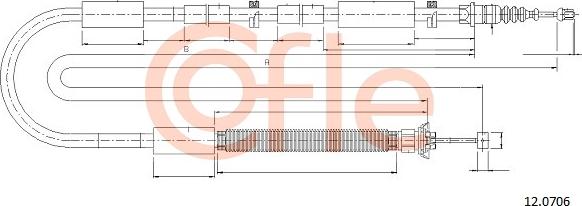 Cofle 12.0706 - Trose, Stāvbremžu sistēma autodraugiem.lv