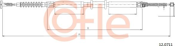 Cofle 12.0711 - Trose, Stāvbremžu sistēma autodraugiem.lv