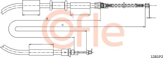 Cofle 1281P2 - Trose, Stāvbremžu sistēma autodraugiem.lv