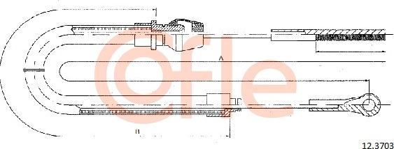 Cofle 12.3703 - Trose, Stāvbremžu sistēma autodraugiem.lv