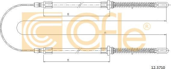 Cofle 12.3710 - Trose, Stāvbremžu sistēma autodraugiem.lv