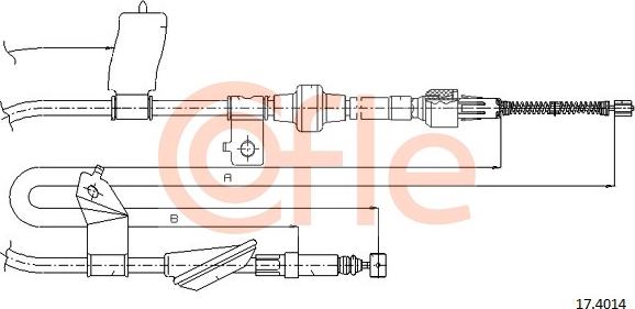 Cofle 17.4014 - Trose, Stāvbremžu sistēma autodraugiem.lv
