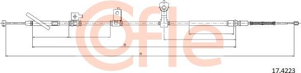 Cofle 17.4223 - Trose, Stāvbremžu sistēma autodraugiem.lv