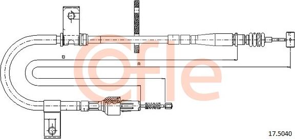 Cofle 17.5040 - Trose, Stāvbremžu sistēma autodraugiem.lv