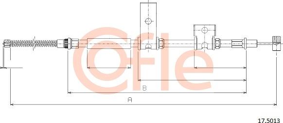 Cofle 17.5013 - Trose, Stāvbremžu sistēma autodraugiem.lv
