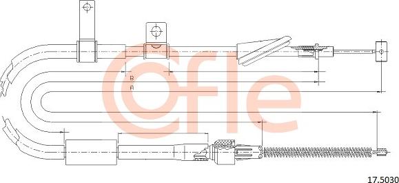 Cofle 17.5030 - Trose, Stāvbremžu sistēma autodraugiem.lv