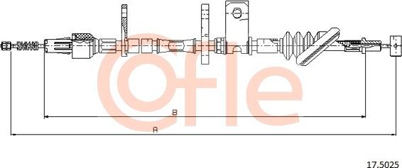 Cofle 92.17.5025 - Trose, Stāvbremžu sistēma autodraugiem.lv