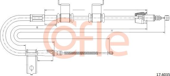 Cofle 17.6035 - Trose, Stāvbremžu sistēma autodraugiem.lv