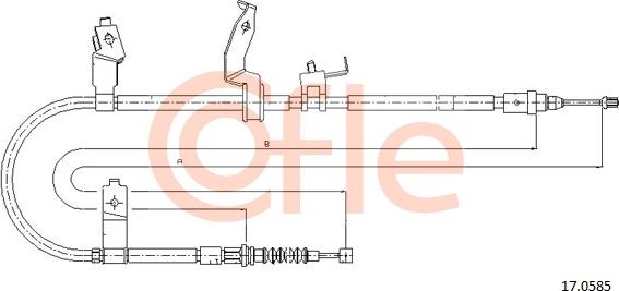 Cofle 17.0585 - Trose, Stāvbremžu sistēma autodraugiem.lv