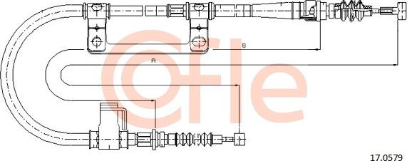 Cofle 17.0579 - Trose, Stāvbremžu sistēma autodraugiem.lv