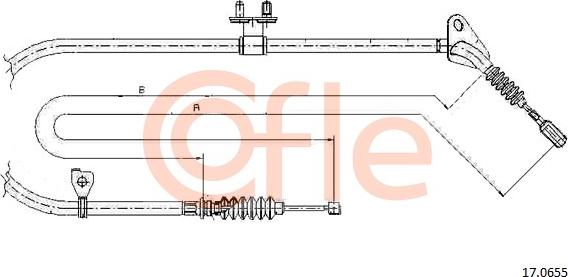 Cofle 17.0655 - Trose, Stāvbremžu sistēma autodraugiem.lv