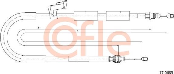Cofle 17.0685 - Trose, Stāvbremžu sistēma autodraugiem.lv