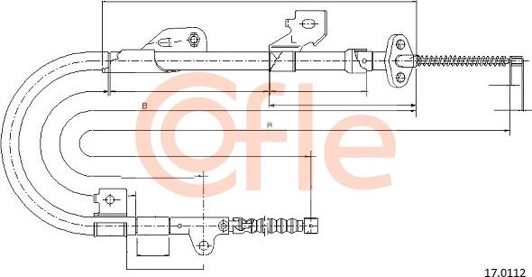 Cofle 17.0112 - Trose, Stāvbremžu sistēma autodraugiem.lv