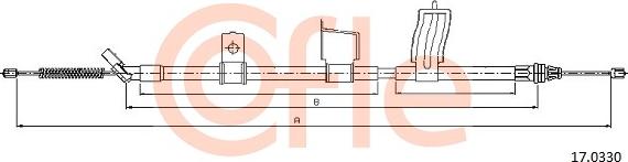 Cofle 17.0330 - Trose, Stāvbremžu sistēma autodraugiem.lv