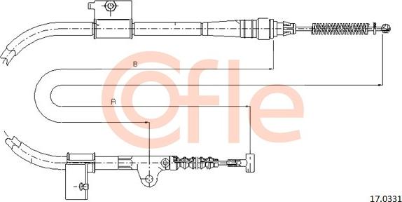 Cofle 17.0331 - Trose, Stāvbremžu sistēma autodraugiem.lv