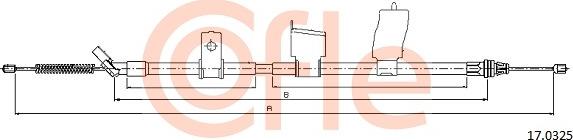 Cofle 17.0325 - Trose, Stāvbremžu sistēma autodraugiem.lv