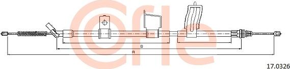 Cofle 17.0326 - Trose, Stāvbremžu sistēma autodraugiem.lv